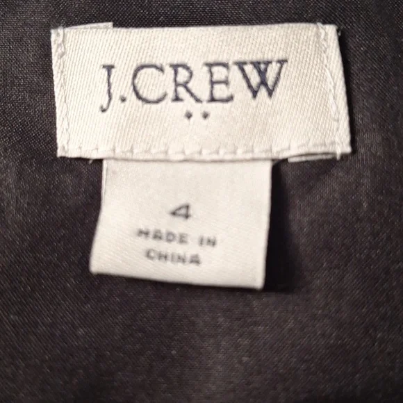 3/$20--J. Crew Black Button-Up Blouse, Cropped, Long Sleeves - Picture 12 of 14